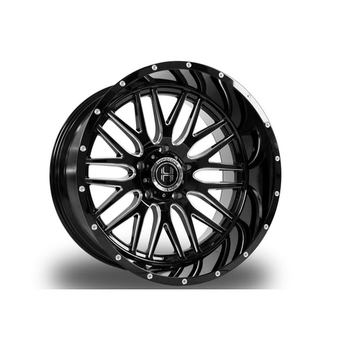 Hardcore Offroad Hc19 Gloss Black Milled - Part Number HC1926148165GBM-76 Hardcore Offroad Hc19 Gloss Black Milled Photo