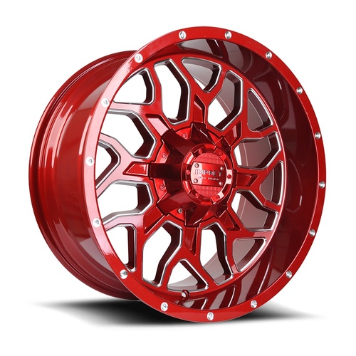 Impact Off-Road 813 Red Milled - Part Number 813R-201266-44 Impact Off-Road 813 Red Milled Photo