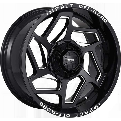 Impact Off-Road 826 Gloss Black Milled Photo