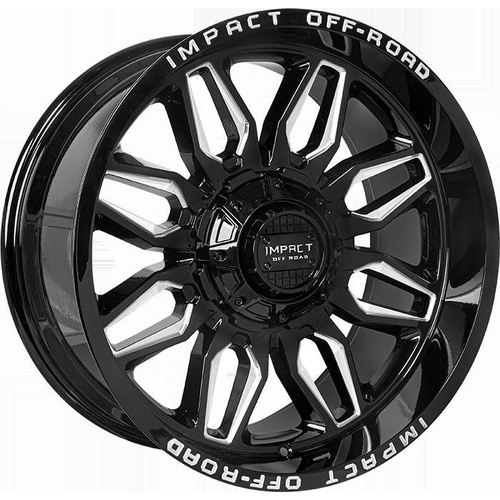 Impact Off-Road 827 Gloss Black Milled - Part Number 827GBX-21053-12 Impact Off-Road 827 Gloss Black Milled Photo