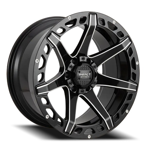 Impact Off-Road 904 Gloss Black Milled - Part Number 904GB-21066-12 Impact Off-Road 904 Gloss Black Milled Photo