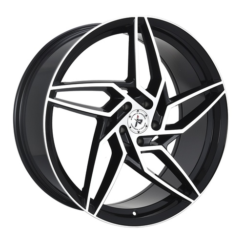 Impact 605 Gloss Black Machined - Part Number 605BMF-28513+35 Impact 605 Gloss Black Machined Photo