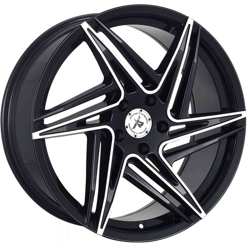 Impact 606 Gloss Black Machined - Part Number 606BMF-28513+35 Impact 606 Gloss Black Machined Photo