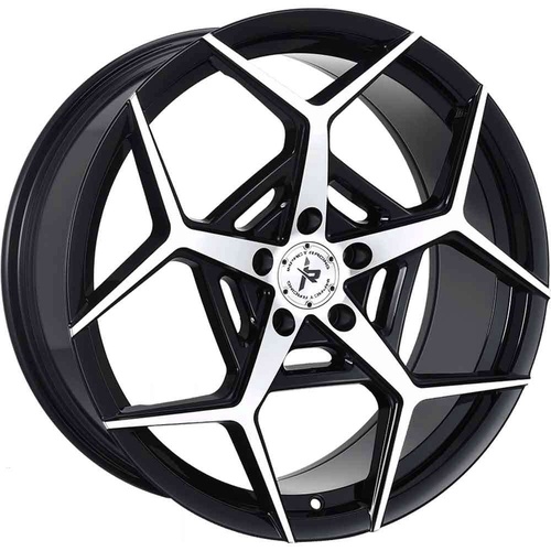 Impact 607 Gloss Black Machined - Part Number 607BMF-28513+35 Impact 607 Gloss Black Machined Photo