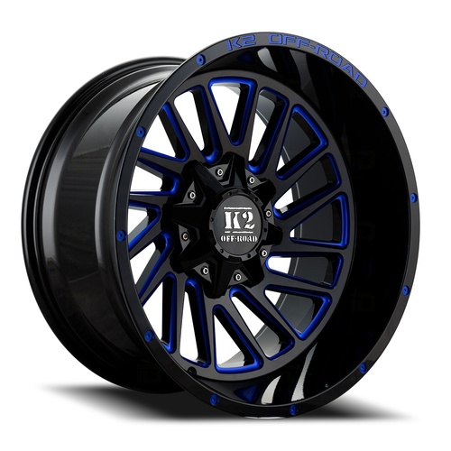 K2 Razorback K17 Black W/ Blue Milling - Part Number K172010555150-12BML K2 Razorback K17 Black W/ Blue Milling Photo