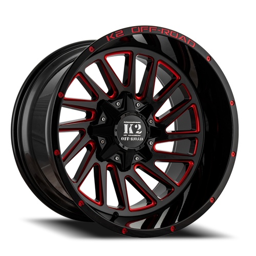 K2 Razorback K17 Black W/ Red Milling - Part Number K172010555150-12RML K2 Razorback K17 Black W/ Red Milling Photo