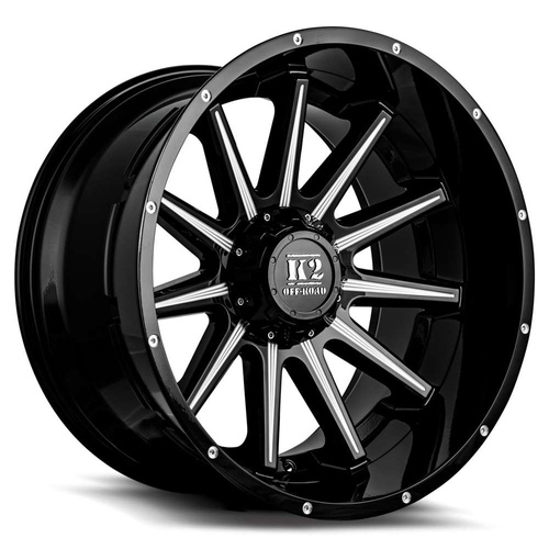 K2 Tanker K10 Gloss Black Milled - Part Number K10209555150-12GBML K2 Tanker K10 Gloss Black Milled Photo