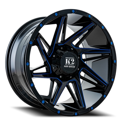 K2 Torque K09 Black W/ Blue Milling - Part Number K092010655135-12BML K2 Torque K09 Black W/ Blue Milling Photo