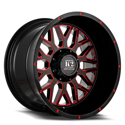 K2 Warrior K08 Black W/ Red Milling Photo