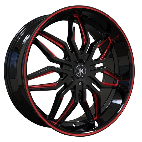 Karma K18 Black Milled With Red Paint - Part Number K18-228545+35BMLR Karma K18 Black Milled With Red Paint Photo