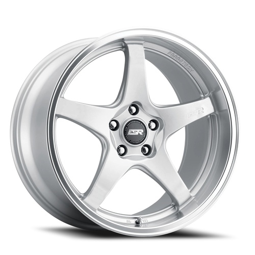 ESR Apx5 Hyper Silver W/ Machined Lip - Part Number 80551422 APX5HS-ML 5X120 ESR Apx5 Hyper Silver W/ Machined Lip Photo