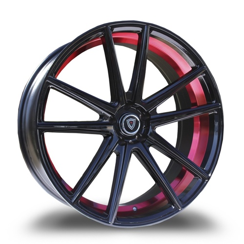 Marquee Wheels M3197 Black W/ Red Inner Photo