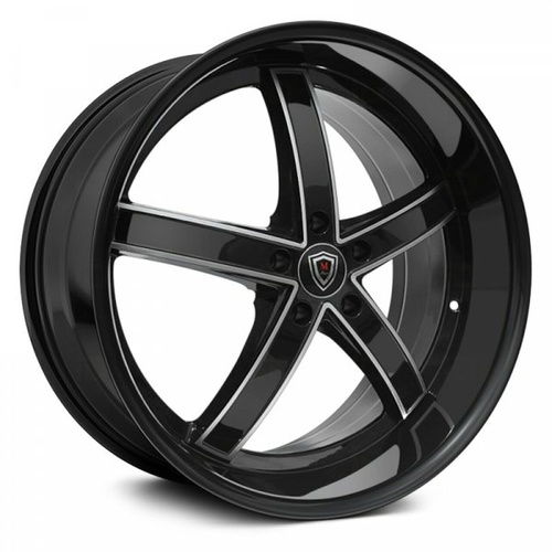 Marquee Wheels M5330A Black Machined Photo