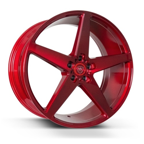 NV Wheels Nvv Brushed Red - Part Number NVV2410BLANK+35BRUSHEDRED NV Wheels Nvv Brushed Red Photo