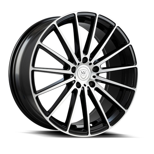NV Wheels Nvxv Black With Machined Face Photo