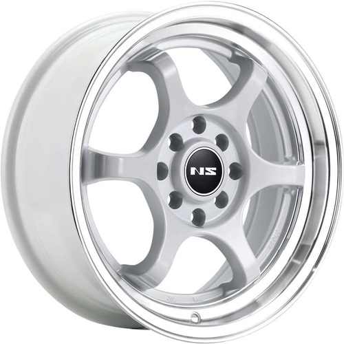 NS Wheels Ns1202 White With Machined Lip - Part Number NS1202157013+38WLP NS Wheels Ns1202 White With Machined Lip Photo