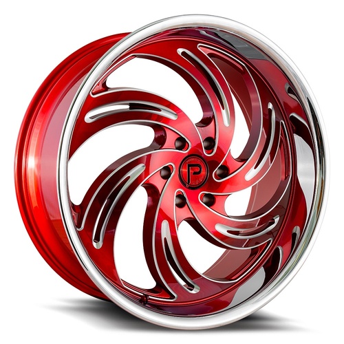 Pinnacle Phoenix P300 Candy Red Milled W/ Stainless Lip - Part Number P30024106139-24CRMLS Pinnacle Phoenix P300 Candy Red Milled W/ Stainless Lip Photo