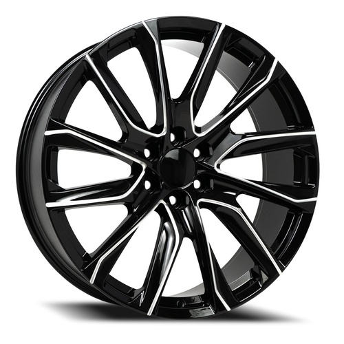 Replica 1 52 Gloss Black Milled - Part Number REP05222961397+31D-A1 Replica 1 52 Gloss Black Milled Photo