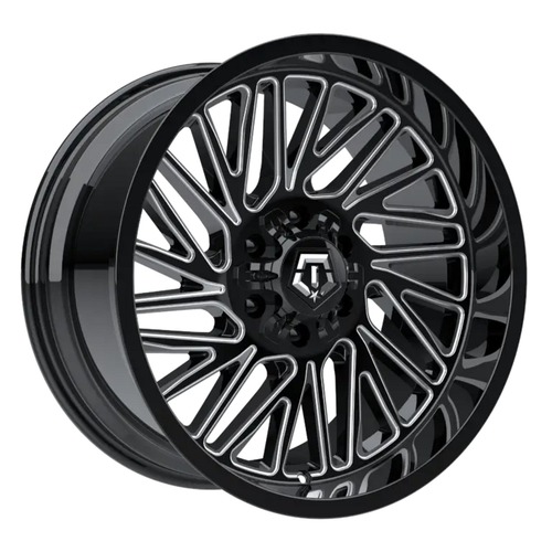TIS Offroad 553BM Gloss Black W/ Milled Accents - Part Number 553BM-2100512C TIS Offroad 553BM Gloss Black W/ Milled Accents Photo