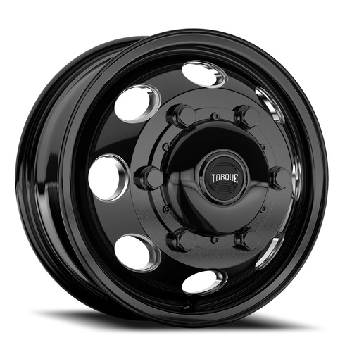 Torque Wheels Tw512C Revolver Dually Gloss Black W/ Milled Spokes - Part Number TW512C-16607013-130 Torque Wheels Tw512C Revolver Dually Gloss Black W/ Milled Spokes Photo