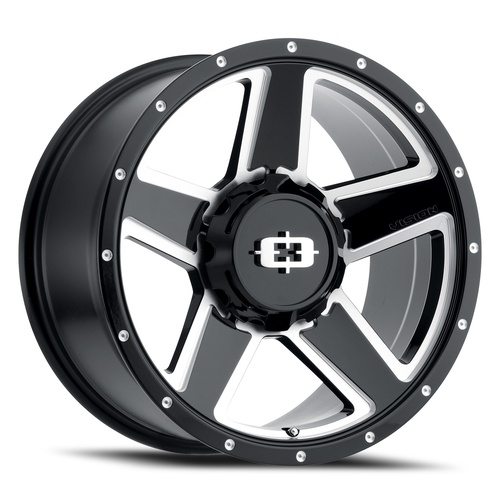 Vision Offroad Empire Trailer 390 Gloss Black Milled Spoke Photo