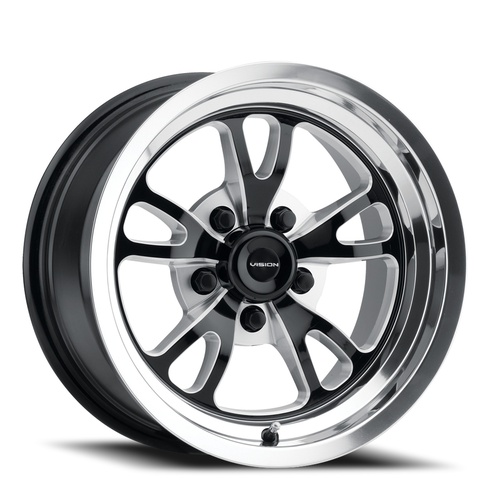 Vision Offroad PATRIOT 149 Black Milled With Polished Lip