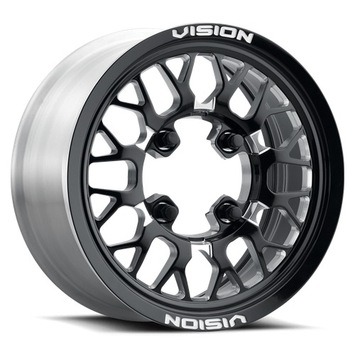 Vision Storm 346 Gloss Black Milled Spoke