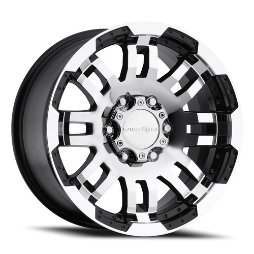 Vision Offroad WARRIOR TRAILER 375 Gloss Black Machined Face