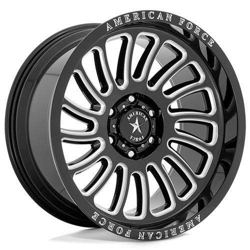 American Force AC004 Vulcan Gloss Black Milled - Part Number AC004BB22106318NL American Force AC004 Vulcan Gloss Black Milled Photo