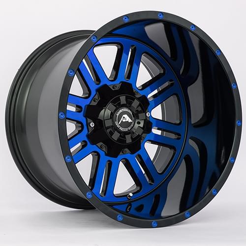 American Offroad A106 Gloss Black W Blue Face