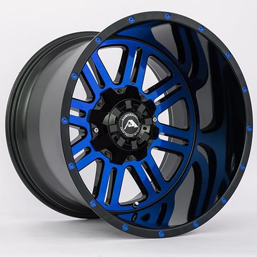 American Offroad A106 Gloss Black W/ Blue Face - Part Number A10620A2539-44BMF-Blue American Offroad A106 Gloss Black W/ Blue Face Photo