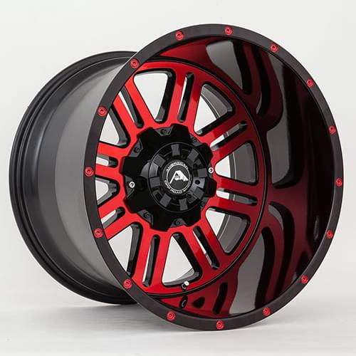 American Offroad A106 Gloss Black W Red Face