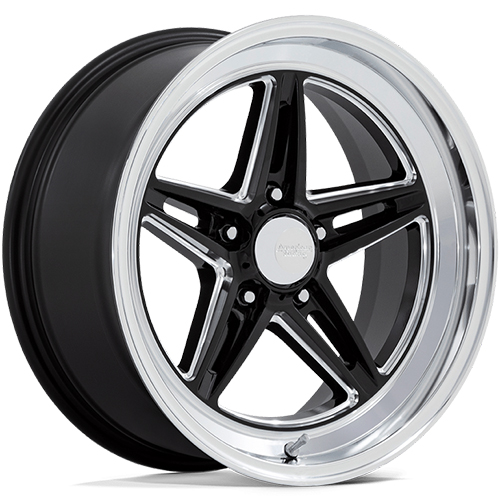 American Racing Groove VN514 Gloss Black Milled W/ Diamond Cut Lip - Part Number VN514BE18103400 American Racing Groove VN514 Gloss Black Milled W/ Diamond Cut Lip Photo