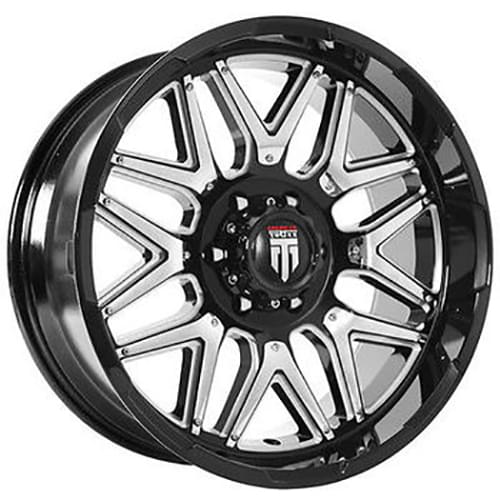 American Truxx Grind AT151 Black W/ Milled Spokes - Part Number AT151-20927M-0 American Truxx Grind AT151 Black W/ Milled Spokes Photo