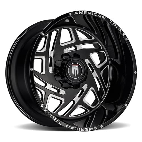 American Truxx Cosmos AT1904 Matte Black W/ Milled Spokes - Part Number AT1904-241491M American Truxx Cosmos AT1904 Matte Black W/ Milled Spokes Photo