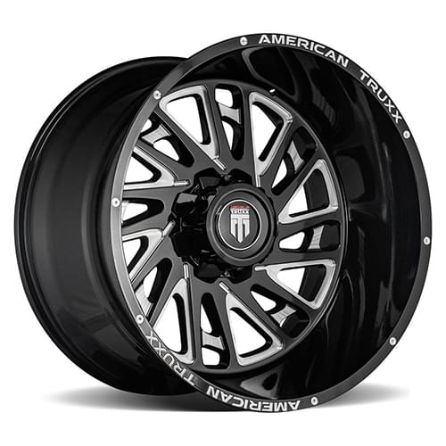 American Truxx Blade AT1905 Matte Black W/ Milled Spokes - Part Number AT1905-241426M American Truxx Blade AT1905 Matte Black W/ Milled Spokes Photo