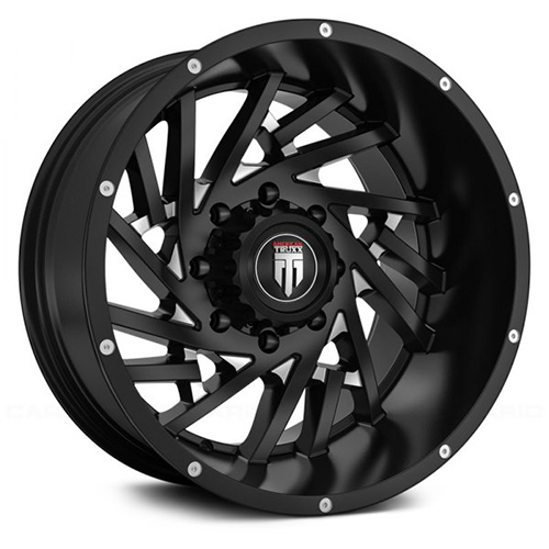 American Truxx Web AT161 Black W/ Milled Spokes - Part Number AT161-2273M-44 American Truxx Web AT161 Black W/ Milled Spokes Photo