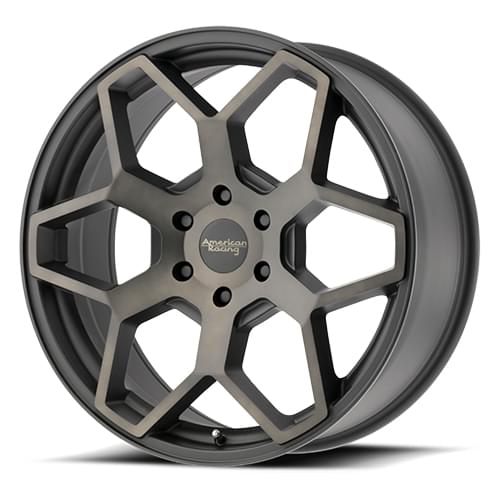American Racing AR916 Satin Black Machined W/ Tinted Clear - Part Number AR91688568935 American Racing AR916 Satin Black Machined W/ Tinted Clear Photo