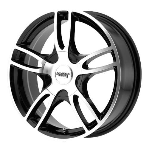 American Racing Estrella 2 AR919 Gloss Black W/ Machined Face - Part Number AR91977501345 American Racing Estrella 2 AR919 Gloss Black W/ Machined Face Photo