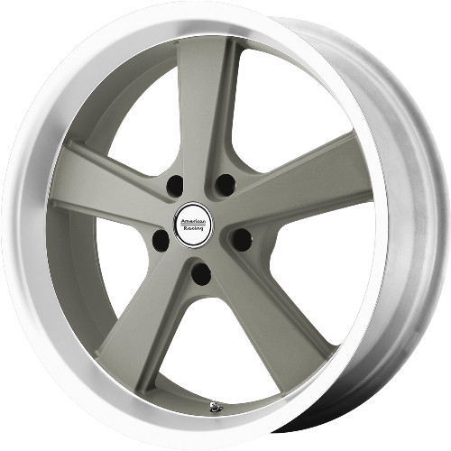 American Racing Nova VN701 Gray W/ Machined Lip - Part Number VN70121012435 American Racing Nova VN701 Gray W/ Machined Lip Photo
