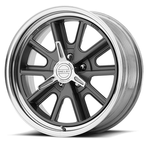 American Racing Shelby Cobra VN427 Gray W/ Polished Barrel - Part Number VN4277956555 American Racing Shelby Cobra VN427 Gray W/ Polished Barrel Photo