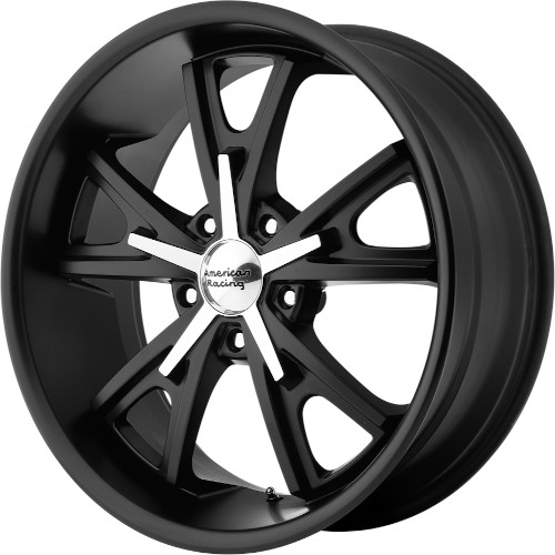 American Racing Daytona VN801 Satin Black W/ Machined Face - Part Number VN80122112738 American Racing Daytona VN801 Satin Black W/ Machined Face Photo