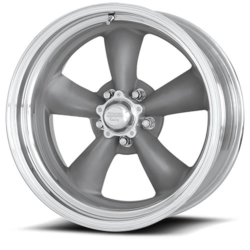 American Racing Forged Torq Thrust II VNCL205 Gray W/ Polished Barrel - Part Number VNCL205287340 American Racing Forged Torq Thrust II VNCL205 Gray W/ Polished Barrel Photo