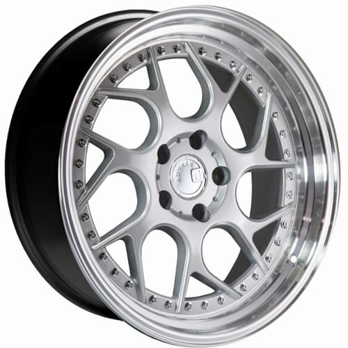 Aodhan Ds01 Silver W/ Machined Lip & Chrome Rivets - Part Number DS118955114330SML Aodhan Ds01 Silver W/ Machined Lip & Chrome Rivets Photo