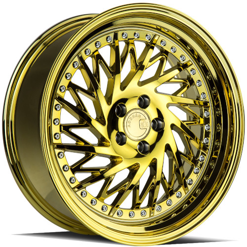 Aodhan Ds03 Vacuum Gold W/ Chrome Rivets Passenger - Part Number DS31895510035VG_P Aodhan Ds03 Vacuum Gold W/ Chrome Rivets Passenger Photo