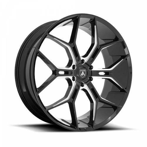 Asanti Black Label ABL-38 Gloss Black Milled - Part Number ABL38-22956238BK Asanti Black Label ABL-38 Gloss Black Milled Photo