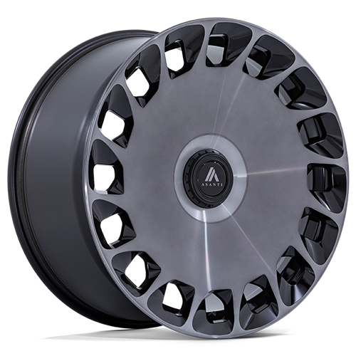 Asanti Black Label ABL-45 Aristocrat Gloss Black W/ Double Dark Tint Machined Face - Part Number AB045BT20055938 Asanti Black Label ABL-45 Aristocrat Gloss Black W/ Double Dark Tint Machined Face Photo