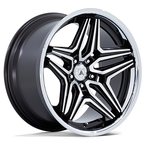 Asanti Black Label ABL-46 Duke Gloss Black Machined - Part Number AB046BD20901515 Asanti Black Label ABL-46 Duke Gloss Black Machined Photo
