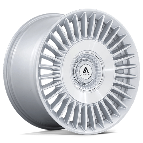 Asanti Black Label ABL40 Tiara Gloss Silver W/ Bright Machined Face - Part Number AB040SD20052018 Asanti Black Label ABL40 Tiara Gloss Silver W/ Bright Machined Face Photo