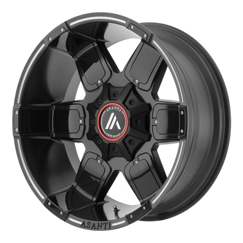 Asanti Offroad AB811 Satin Black Milled W/ Gloss Black Accents Photo